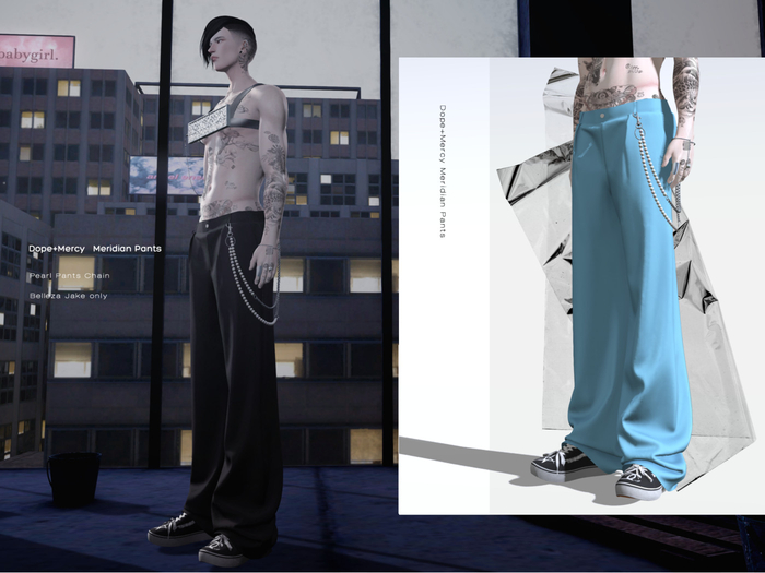 [Dope+Mercy] Meridian Pants_Purist Blue