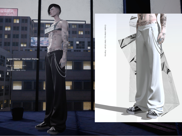 [Dope+Mercy] Meridian Pants_White