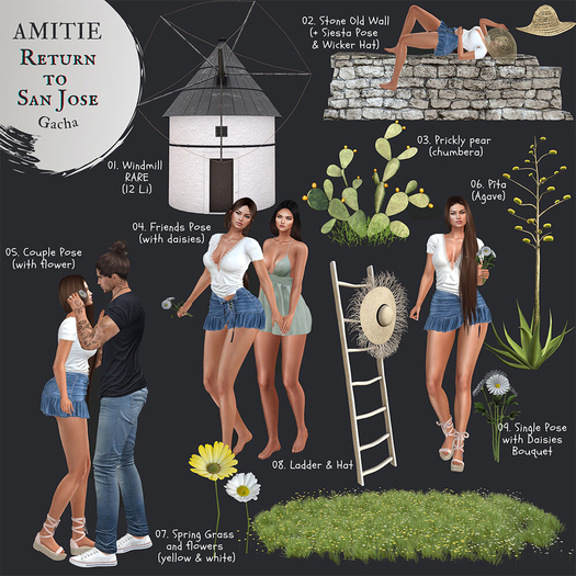 Amitie San Jose Gacha 01 RARE
