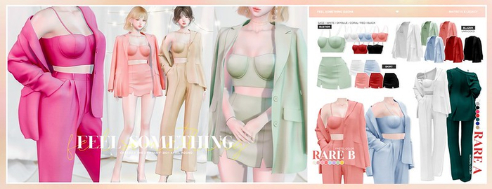 cheezu. feel something : skirt black (maitreya)