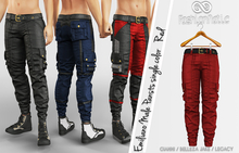 Emiliano Male Pants Red - Signature Gianni, Belleza Jake, Legacy - FashionNatic