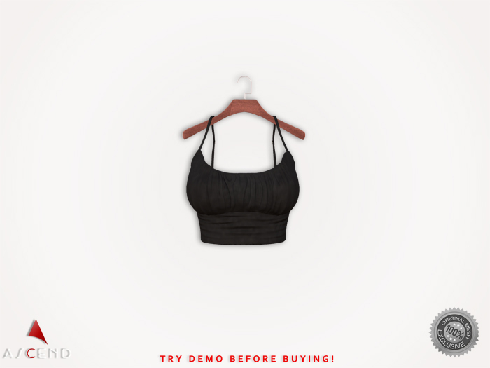 //Ascend// AVA TOP - Black [Sold separately]