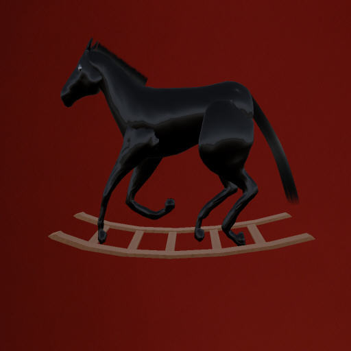 Rocking horse Black (BOXED)