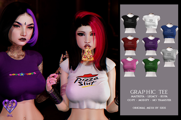 - sixx - Graphic Tee {FATPACK}
