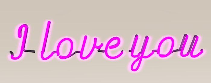 I love you Neon Sign   MP