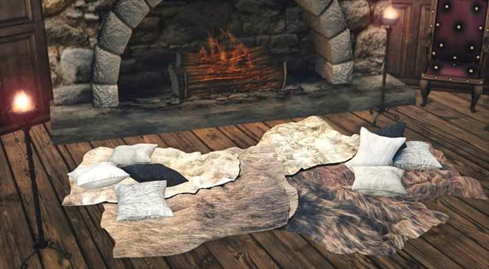 <Heart Homes> Viking Fur Rug (PG) 