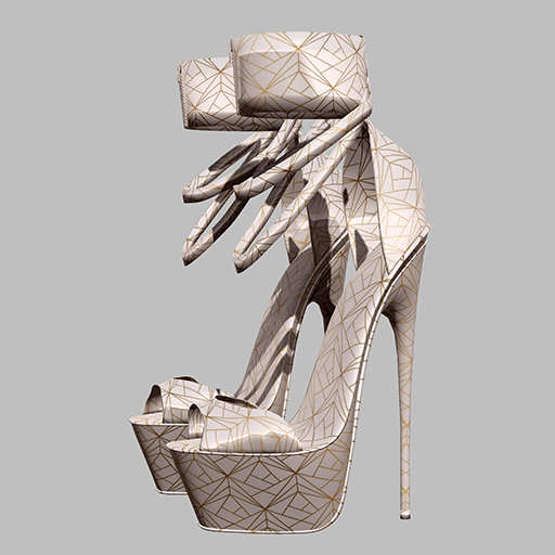 AXE KUPRA SHOES@WHITE AND GOLD