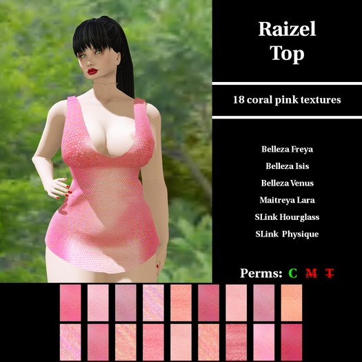 CDKC.10084066 - Raizel Top - coral pink demo