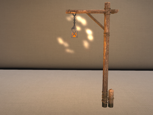 Light Post (wooden logs)