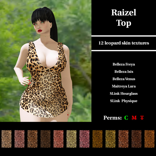 CDKC.10084066 - Raizel Top - leopard skin