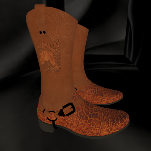 Men's Alligator Skin Cowboy Boots with resize