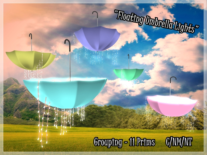 "Floating Umbrella Lights" by Sej