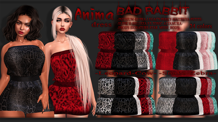 .:Bad Rabbit:. Anima Dress FATPACK