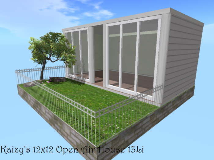 Kaizy's 12x12 Open Air House - Fog & Green