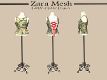 Zara Mesh - Clothes - Corset on Hanger - FULL PERM MESH