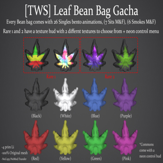 [TWS] Leaf Bean Bag (Blue) (Boxed)