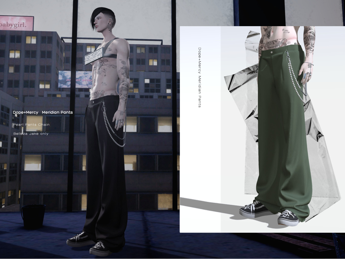 [Dope+Mercy] Meridian Pants_Green
