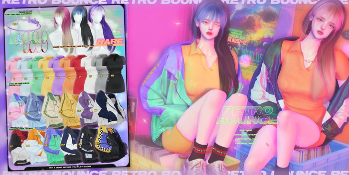 AMITOMO - RETRO BOUNCE GACHA - RARE