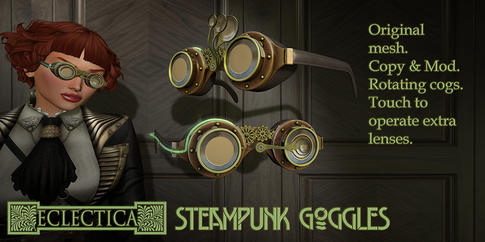 Eclectica Steampunk Goggles
