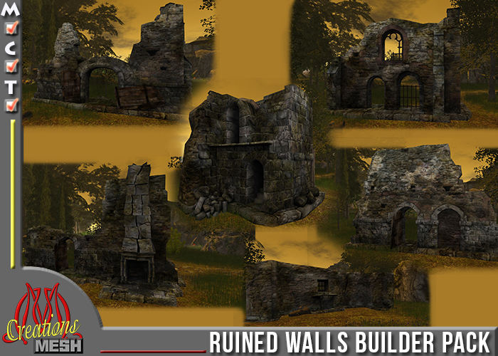 Ruined Walls Full Perm Builder Pack