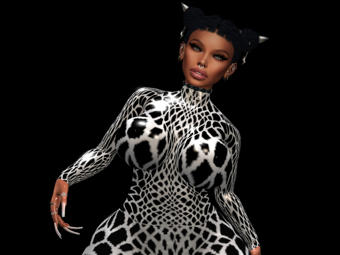 Plastic Suit Net Style black/white BOM