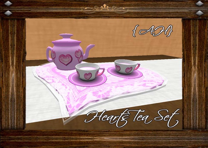 {AH} Heart Tea Set