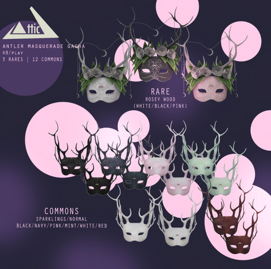 -ATTIC- Antler Masq Red