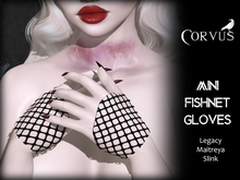 Corvus : Mini Fishnet Gloves
