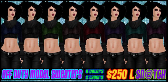 :::Sn@tch Off Duty Model Sweaters:::
