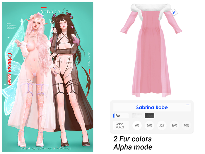 MIWAS + Sabrina Robe #Pink