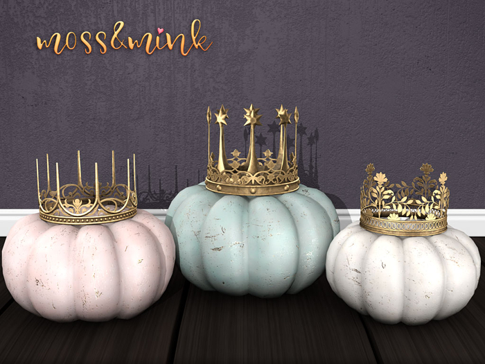 {moss&mink} Crown Pumpkins