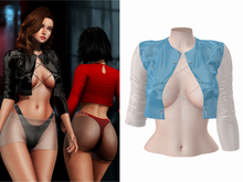 -[ vagrant ]- Ella Jacket - Latex Light Blue