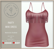 Party Mini Dress  Pink