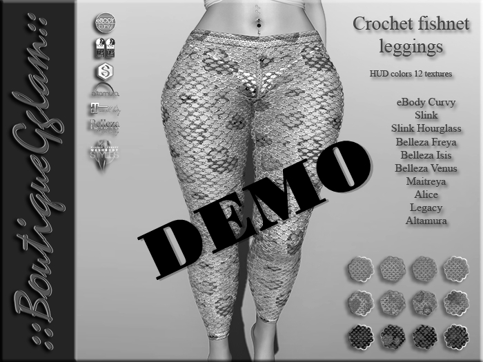::BG::  Crochet fishnet leggings - DEMO