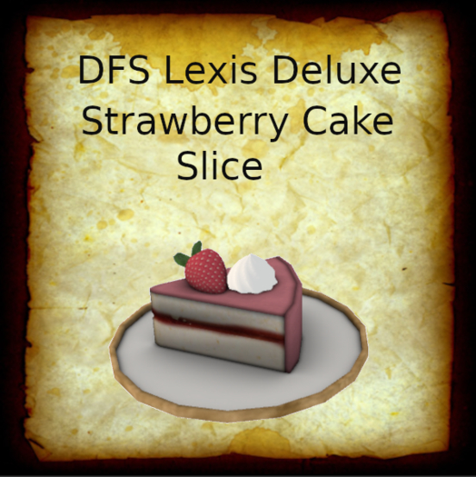 DFS Lexis Deluxe Strawberry Cake Slice Texture