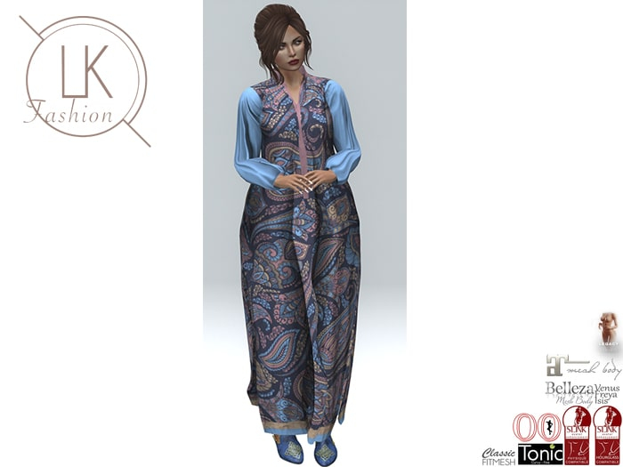 Warda Tunic Blue LK Fashion