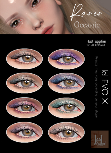 Rarer - Oceanic Eyeshadow (Lelutka Evolution/EvoX)