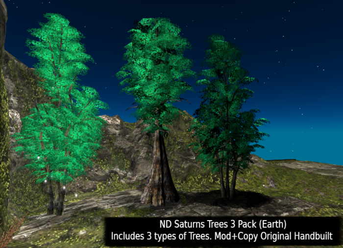 !_!ND Saturns Trees 3 Pack Earth Fantasy Forest