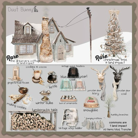 dust bunny . porcelain deer . coal