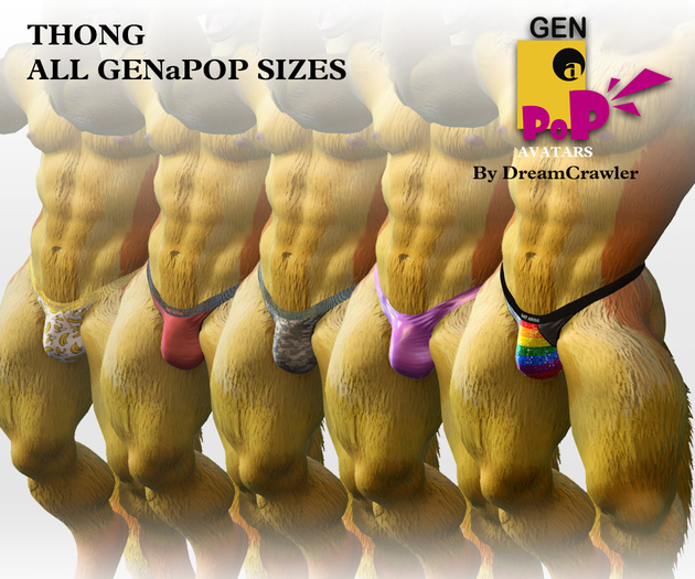 GENaPOP Thong ( All Sizes Included )