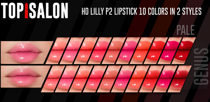 TOP1SALON - HD LILLY LIPSTICK P2 (Genus) PALE