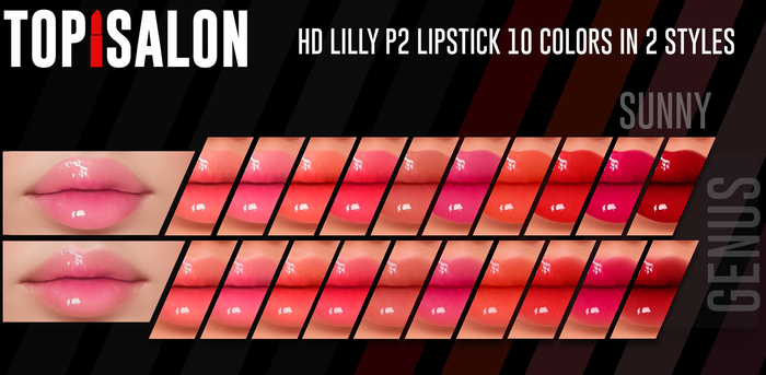 TOP1SALON - HD LILLY LIPSTICK P2 (Genus) SUNNY