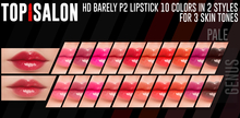TOP1SALON - HD BARELY P2 LIPSTICK (Genus) PALE