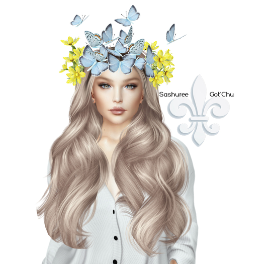 *LODE* Head Accessory - Johanna Wreath [yellow sky blue] RARE