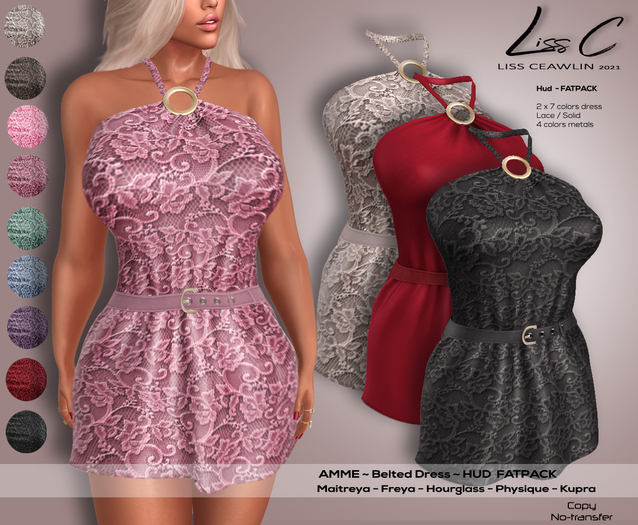 .:LC:. Amme Belted Dress [add] FATPACK