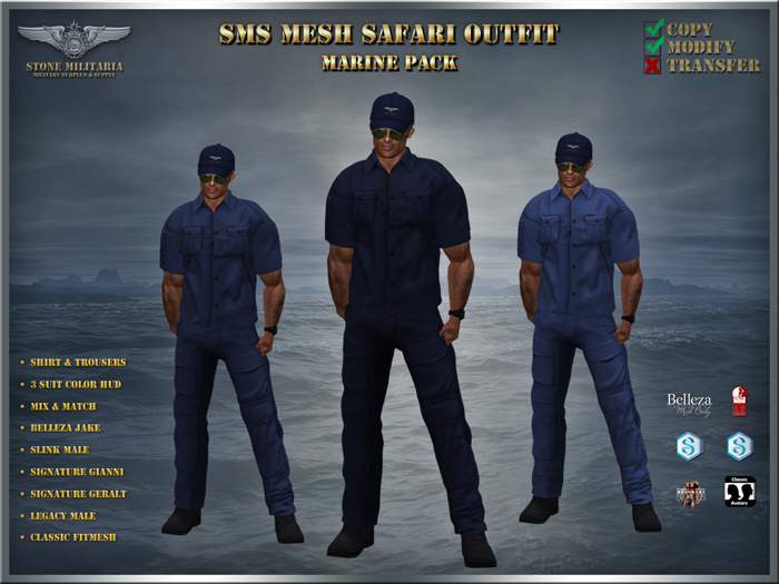 SMS Safari Outfit - MARINE Pack
