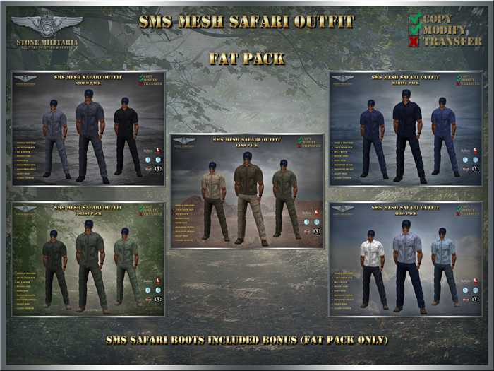 SMS Safari Outfit - FAT Pack