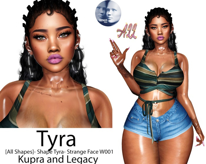[All Shapes]- Shape Tyra- Strange Face W001