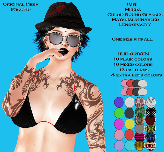 !MB! MEERA- CHLOE ROUND GLASSES