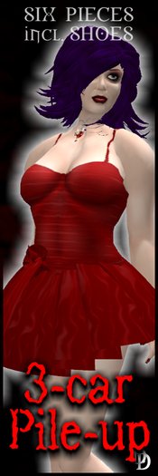 Dare Designs: 3-car Pile-up - red